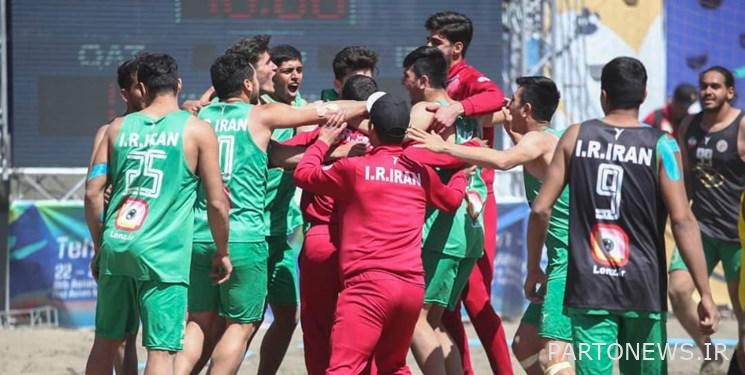 History of beach handball / Iran's presence among the top 4 teams in the world