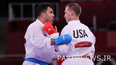 Ganjzadeh's reaction to the American sabotage;  The medals of an Iranian karate kai are equal to all the medals of the American Federation