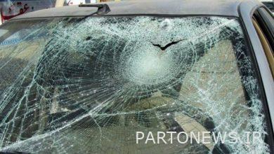 رشق الحجارة على طريق طهران القديم - قم / واعتقال المتهم