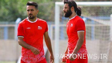 وحضر عباس زاده تدريب الجرارات