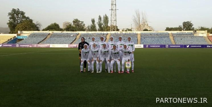 The victory of Iranian women's football in the first step/ Behesht became the best player on the field