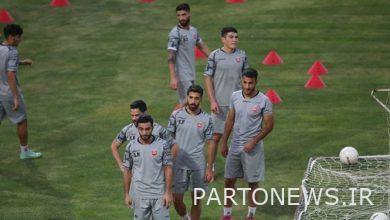 Holding the last practice of Persepolis before the friendly meeting with Mes Kerman