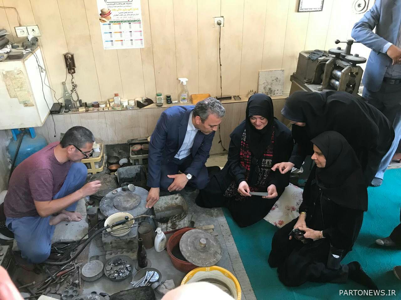 The visit of the country's handicrafts deputy to Gonbadkavus handicrafts capacities