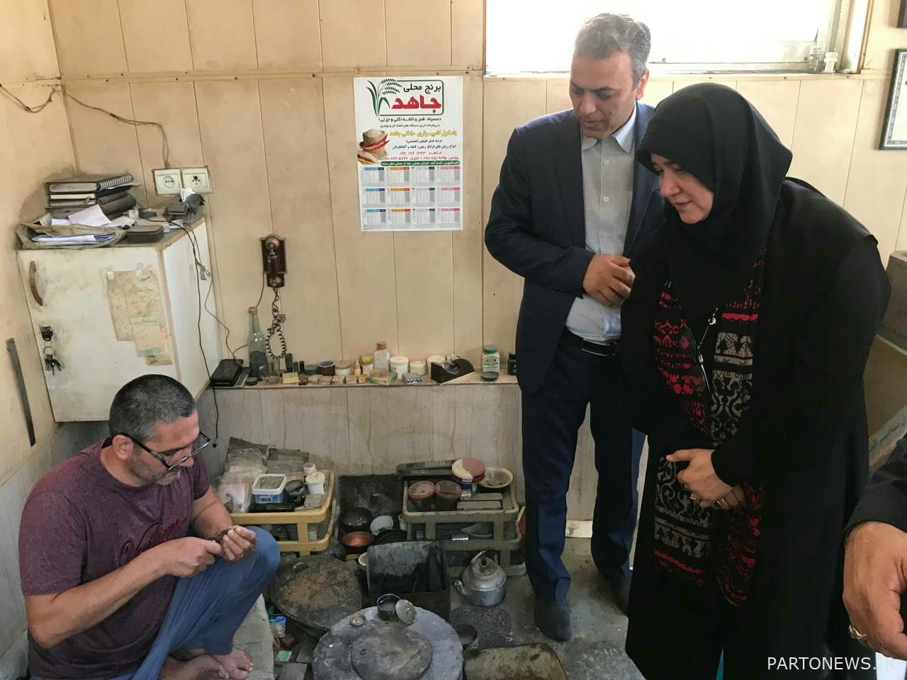 The visit of the country's handicrafts deputy to Gonbadkavus handicrafts capacities