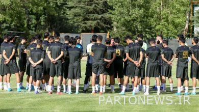 The morning practice of Sapinto's students was held/ Esteghlal's trip to Turkey remains unchanged