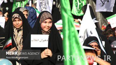 The large gathering of "Girls of the Revolution" in Rasht