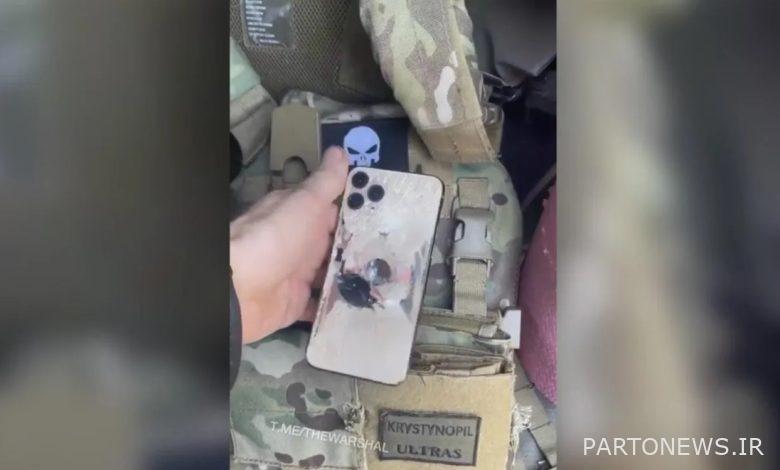 گوشی آیفون جان سرباز اوکراینی را از برخورد گلوله نجات داد [تماشا کنید]