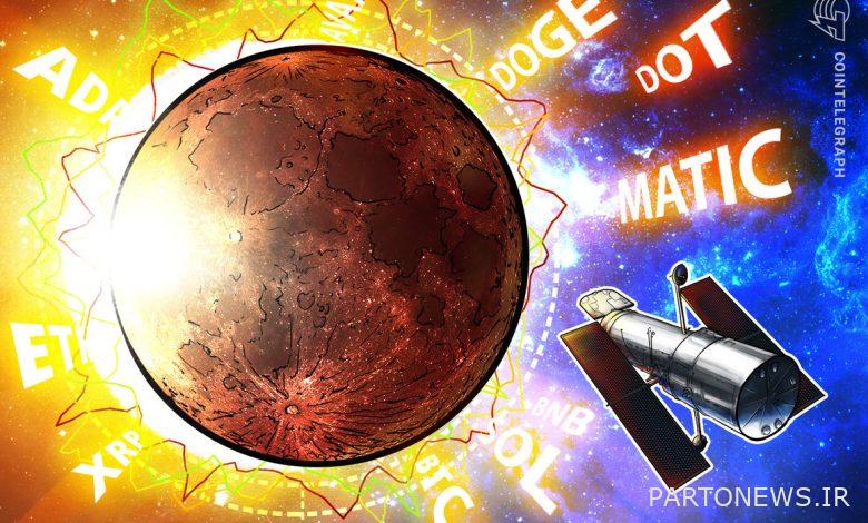 BTC، ETH، BNB، XRP، ADA، SOL، DOGE، DOT، MATIC، AVAX