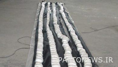 Discovery of 1118 kg of drug glass by customs