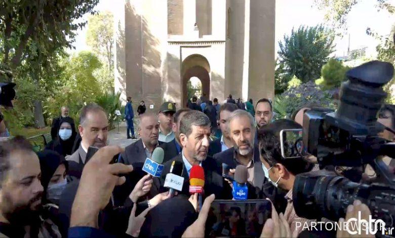 A conversation with Engineer Zarghami on the sidelines of visiting Toghrel Tower in Ray city