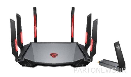 راوتر MSI RadiX AXE6600 WiFi 6E ثلاثي الموجات للألعاب