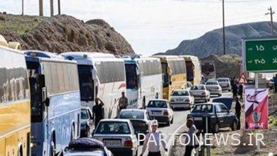 Semi-heavy traffic in the axes leading to the borders/Mehran and Shalamcheh parking lot has 50% capacity