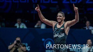 Freestyle wrestling world championships  Gold shining on Amuzad's chest/ Rahman did not spare America