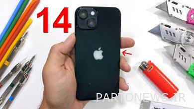 iPhone 14 resistance test against scratches, fire and bending + video