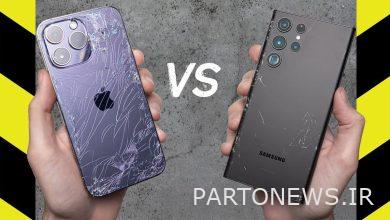 Comparison of iPhone 14 Pro Max and Galaxy S22 Ultra in drop test + video