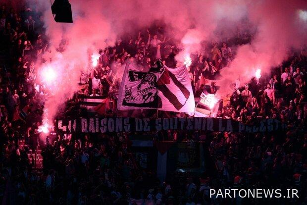 Support of Paris Saint-Germain fans to the Palestinian nation + pictures