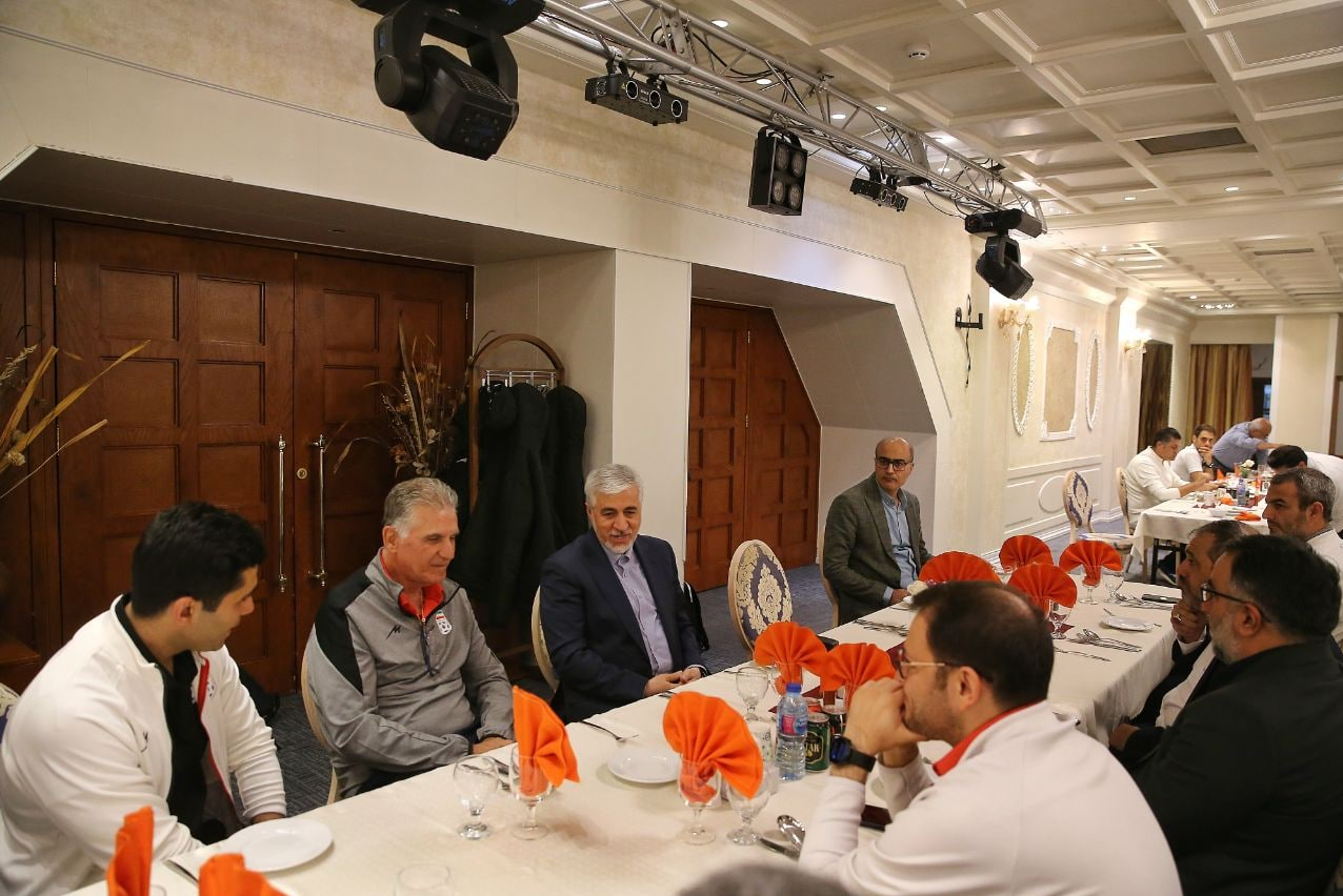 The presence of the Minister of Sports in the national team camp/Keirosh's joke with Sajjadi+pictures