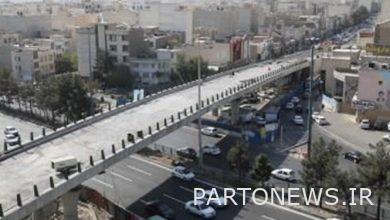 96% progress of Shahid Bagheri Highway and Farjam Street intersection bridge