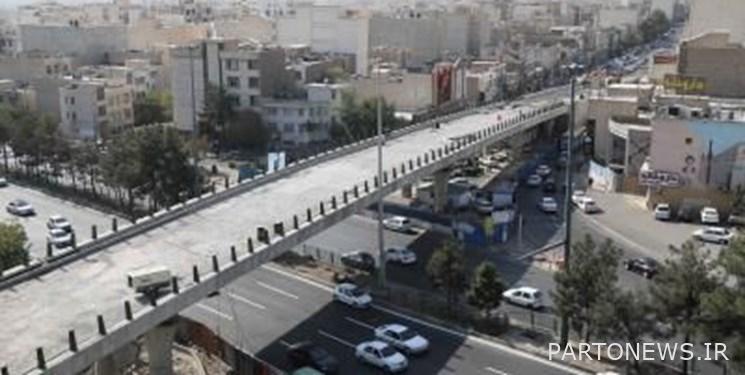 96% progress of Shahid Bagheri Highway and Farjam Street intersection bridge