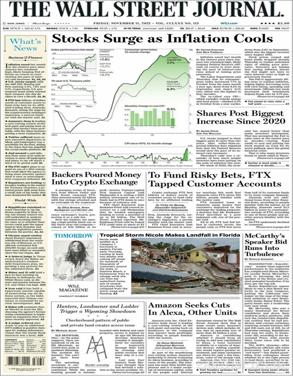 Titles of prominent newspapers in the world;  Twitter on the brink of bankruptcy, warning of mass strikes in the UK