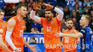 Russian Volleyball League A big victory for Yaran Esfandiar/ The Iranian star shone again