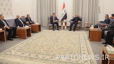 Barzani meeting with Amiri and emphasizing the necessity of political and national unity