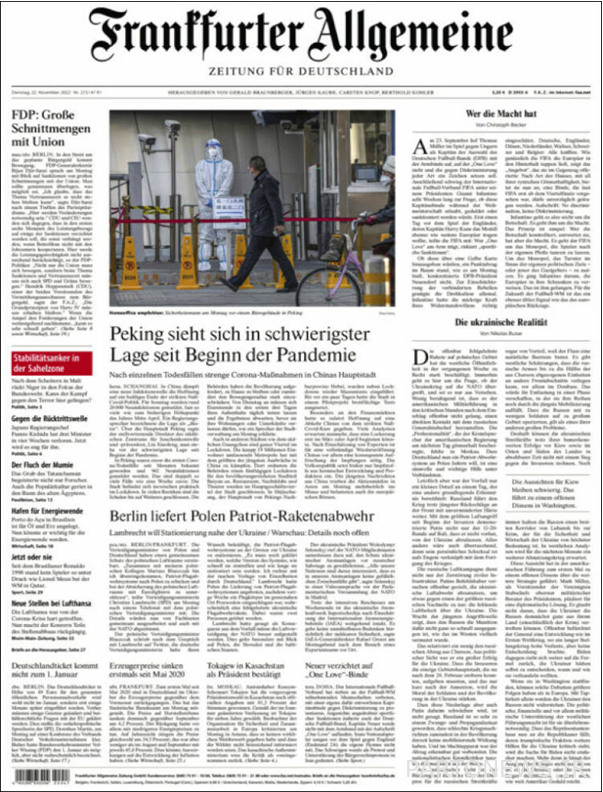 world newspaper titles; Germany's