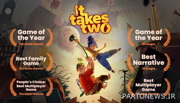 It Takes Two بازی روی جلد هنری