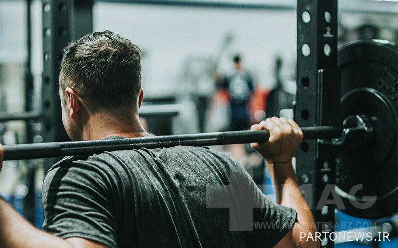 Bodybuilding in the evening