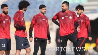 The training of the Reds with the presence of the club's vice president/the time of the camp before the Persepolis derby was determined+photo
