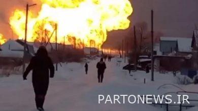 Fire in the natural gas pipeline in western Russia + video