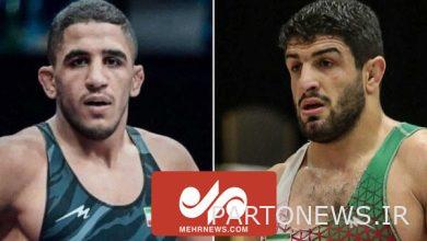 The reaction of two Iranian wrestlers to the political question of Voice of America reporter - Mehr news agency  Iran and world's news