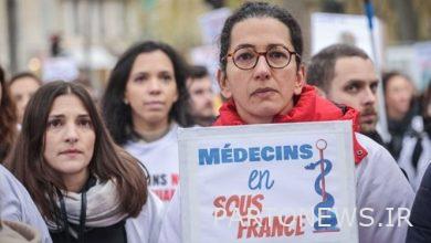 مظاهرة للطاقم الطبي الفرنسي في شوارع باريس + فيلم