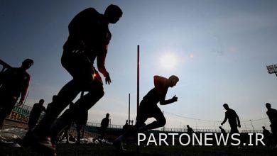 Heavy practice of Persepolis in the cold of Tehran/ exclusive program of 2 players + pictures