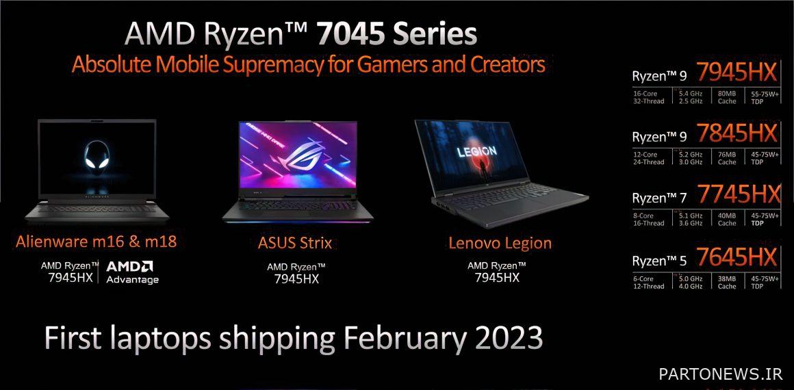 تم تقديم معالجات الكمبيوتر المحمول AMD Ryzen 7000 - مزيج من أربعة أجيال من هندسة Zen!
