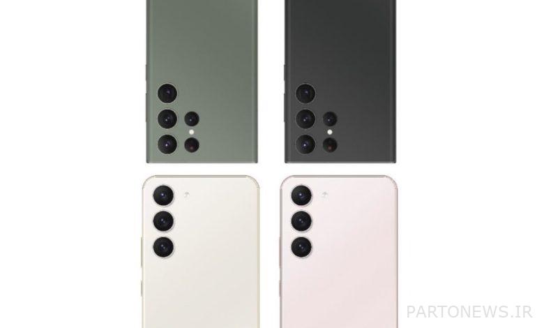 High-quality renders of the Galaxy S23 series in various colors have been released + photos