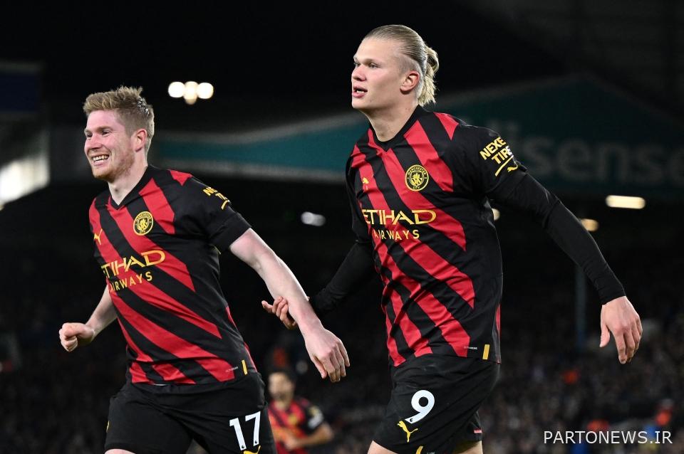 مهاجم منچسترسیتی 20 گل در لیگ برتر به ثمر رسانده است