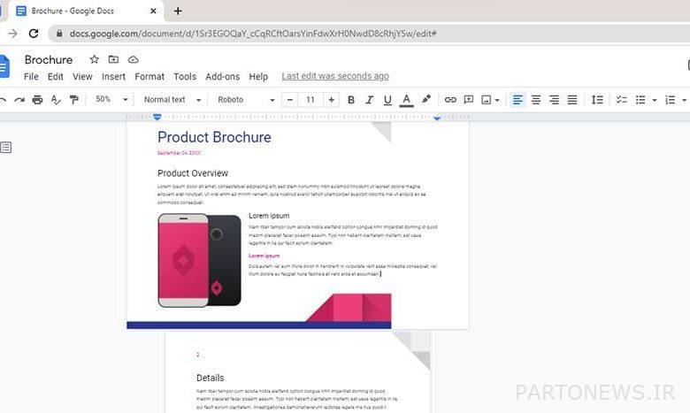How to display a page in landscape mode in Google Docs