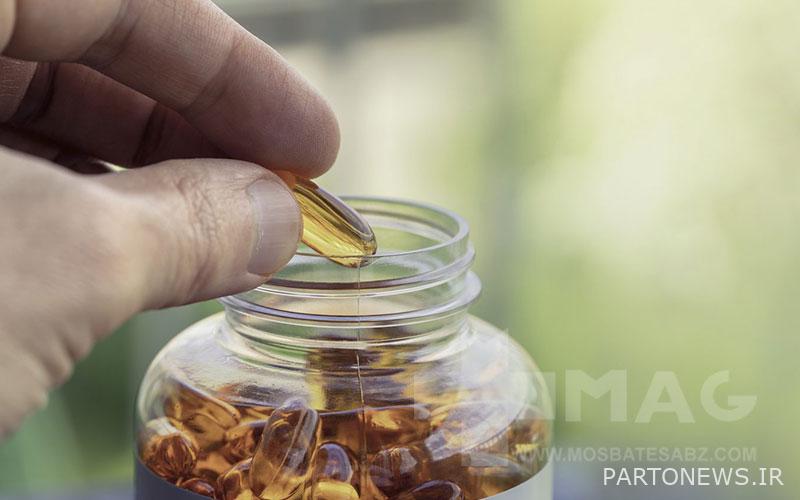 Taking omega 3 pills