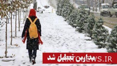 Snow closed schools in some cities of Kashan, Tirana and Karon - Mehr news agency  Iran and world's news