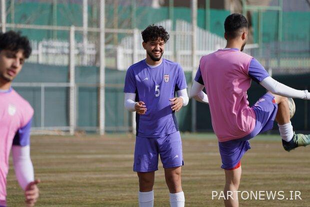 Morning and afternoon practice of Iranian football youth in the national center