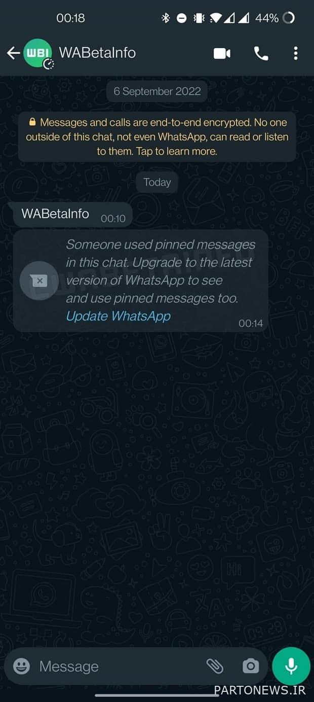 WhatsApp is a feature of Telegram