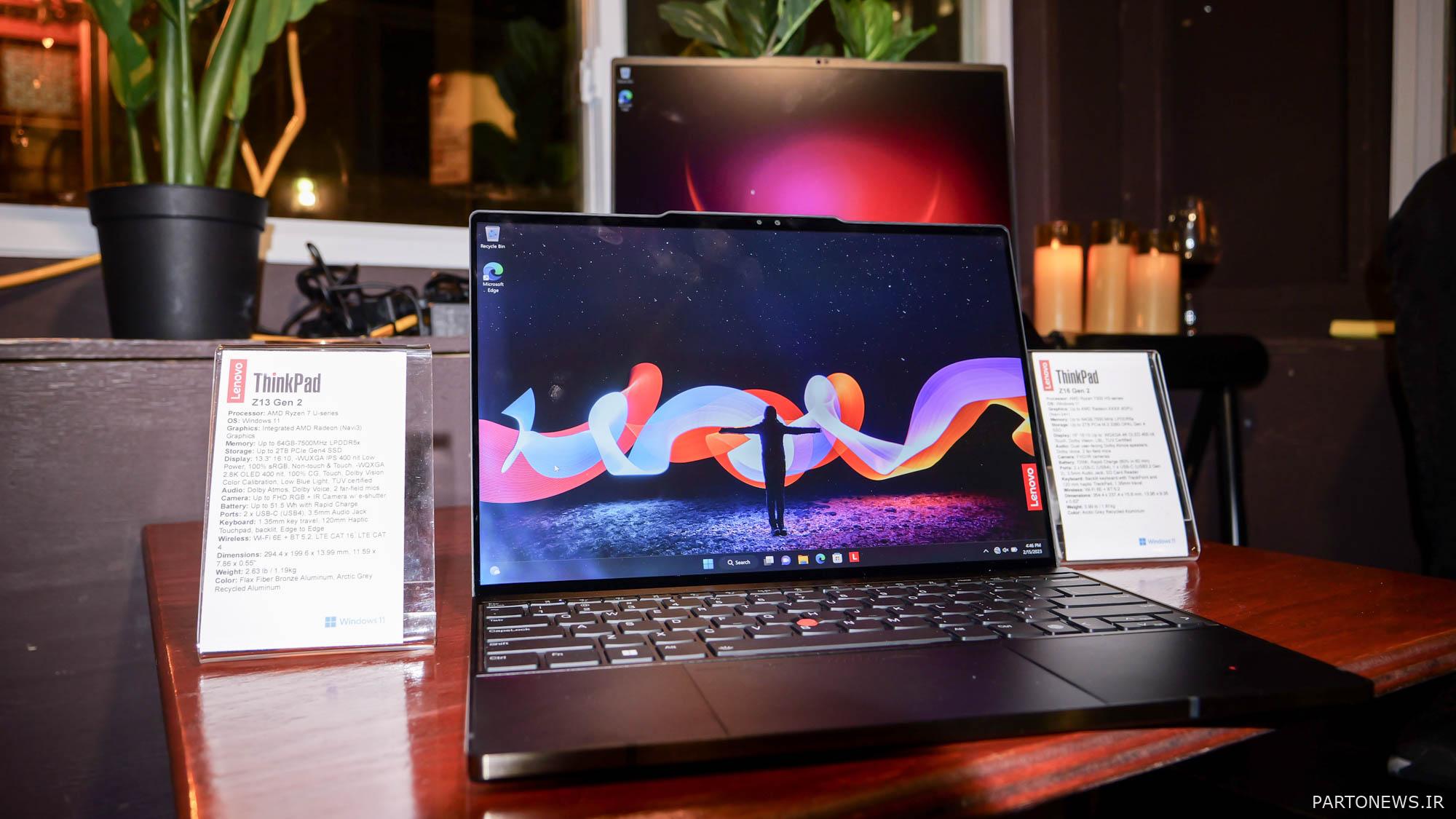 Lenovo ThinkPad Z13 Gen 2 - NDA 2/26 ساعت 6 بعد از ظهر