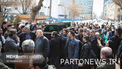 The funeral ceremony of the late Shahram Abdoli