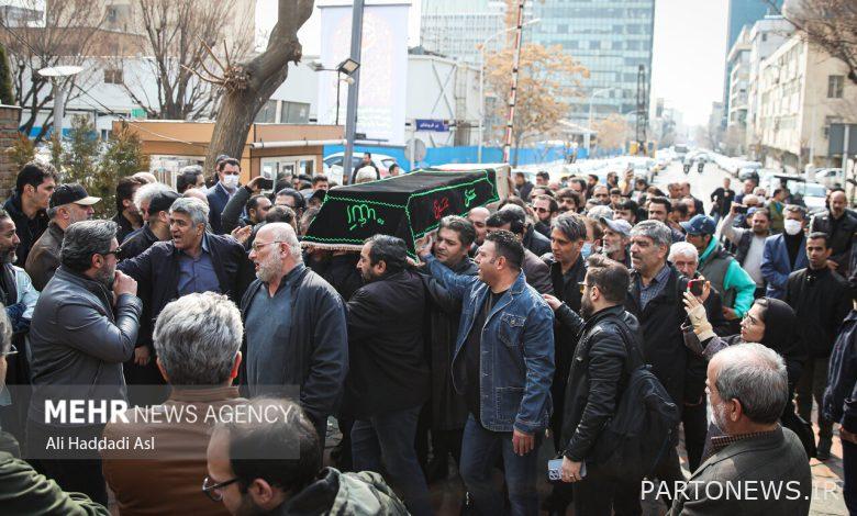 The funeral ceremony of the late Shahram Abdoli