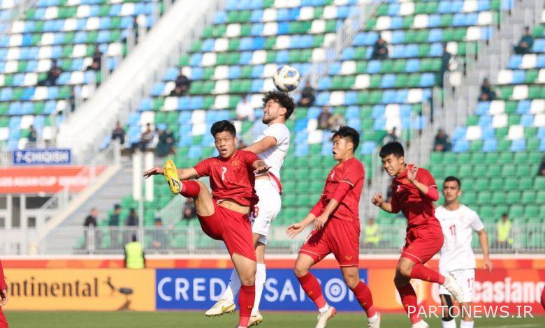 انتصار منتخب شباب إيران الشوط الأول على فيتنام / 45 دقيقة حتى الصعود