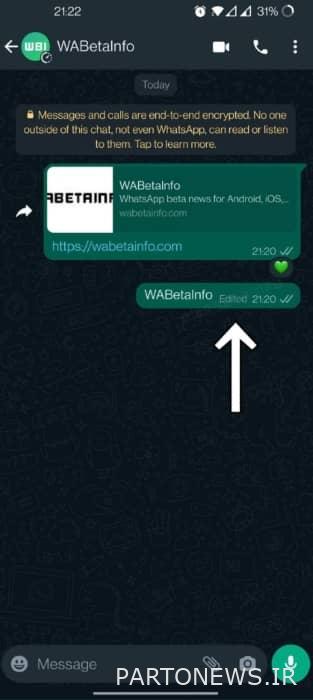Edit messages on WhatsApp