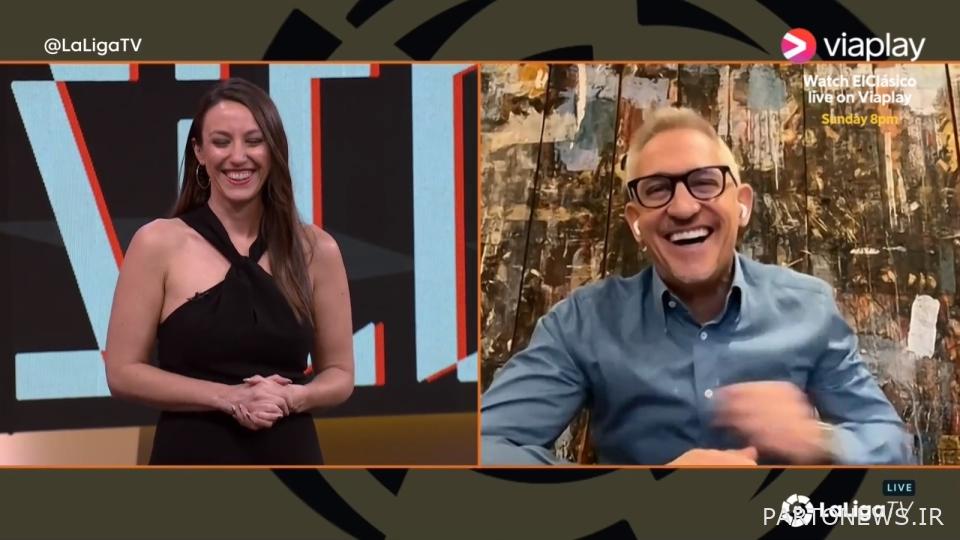 لاینکر در حالی که برای بازگشت خود در بی بی سی این آخر هفته آماده می شود، تمام لبخندش را می زد