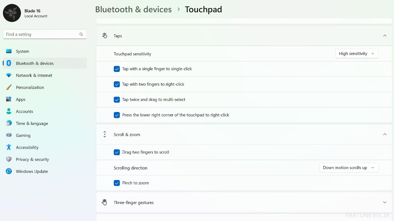 چگونه پد لمسی خود را در ویندوز 11 شخصی سازی کنیم