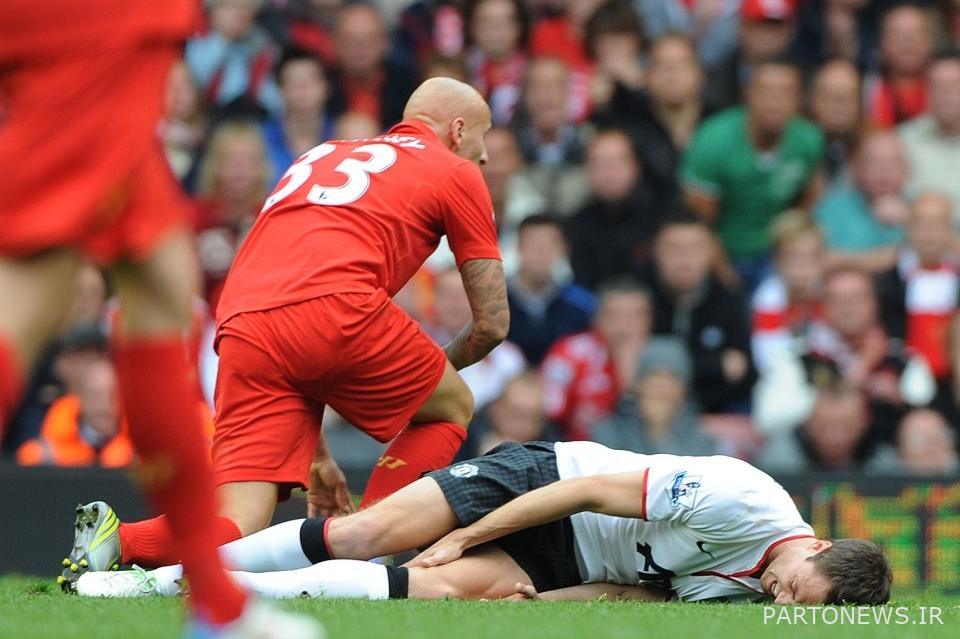 شلوی درست قبل از پایان نیمه اول، ایوانز را از بین برد